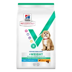 Hill’s Vet Essentials Sausas maistas mažų ir vidutinių veislių šunims svorio kontrolei. Su vištiena 6kg