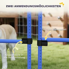 Agility rinkinys šunims oranžinė ir mėlyna — 5 nuotrauka