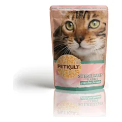 Petkult Sterilized konservai katėms su triušiena, 100 g photo