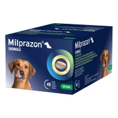 Milprazon Chewable 12,5 mg/125 mg tabletės nuo kirminų šunims - Pet24