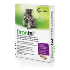 Drontal Dog Flavour tabletės nuo kirminų šunims nuotrauka