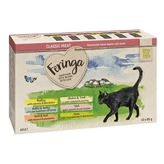 Feringa Classic Meat Menü Pouch drėgnas maistas katėms, ekonominė pakuotė 24 x 85 g — 2 nuotrauka