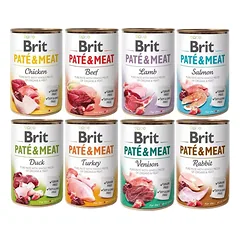 BRIT Pate&Meat Mix skoniai 8x400 g šunų paštetas