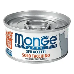 Monge Monoprotein - Cat Flakes Dribsniai katėms su kalakutiena 80g