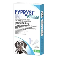 Šunų (20-40 kg) tirpalas nuo erkių ir blusų FYPRYST Combo