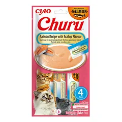 Churu Cat Salmon with Scallop 12x56 g
