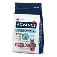 Advance Sterilized Senior Vitality +10 m – sausas maistas sterilizuotoms vyresnėms nei 10 metų katėms 1.5 kg
