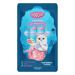 MOOCHIE Fairy Puree tunas ir bonito 5×15 g – skanėstas katėms 