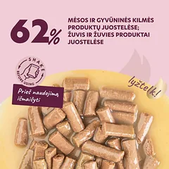 Delickcious juostelės su lašiša ir sūriu kreminėje sriuboje katėms, 85g — 2 nuotrauka