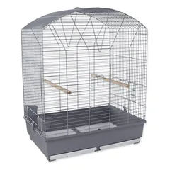 Plaček Cage Vanesa Dark Grey narvelis kanarėlėms, amadinams, papūgėlėms ir kitiems mažiems paukščiams, 67x46x72 cm, su 1,6 cm grotelių atstumu