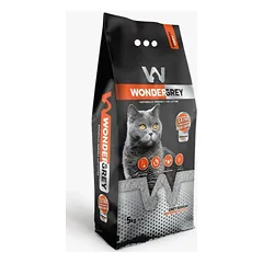 Natūralus bentonitinis sušokantis kraikas katėms Wonder White Sodium grey 5,9 l / 5 kg
