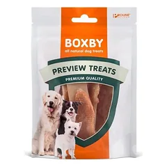 Boxby Preview Treats Duck dantims valančios juostelės suaugusiems šunims su antienos mėsa, 90 g