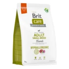 Brit Care Hypoallergenic Adult Small Breed Lamb&Rice sausas pašaras šunims su ėriena ir ryžiais 3 kg