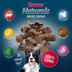 Rocco Naturals jautienos plaučiai, skanėstai šunims — 2 nuotrauka