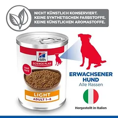 Hill's Science Plan Adult 1-6 Light drėgnas maistas šunims — 4 nuotrauka