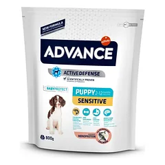 Advance Puppy Protect Sensitive šunų maistas jautrų skrandį turintiems šuniukams