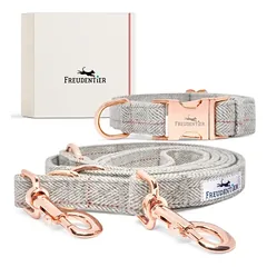 Freudentier antkaklis ir pavadėlis šunims 2 m, rinkinys – Classic kolekcija