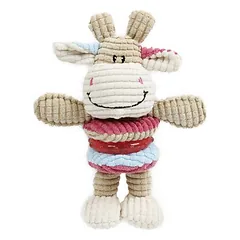 Europet Bernina Hundespielzeug Cow Squeaker & TPR Ring