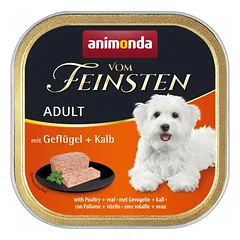 Animonda Vom Feinsten Dog Adult su paukštiena ir veršiena, drėgnas maistas šunims 150 g