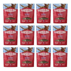 CARNILOVE Dog Soft Snack Salmon Small Bite 12x200g minkšti skanėstai su lašiša suaugusiems šunims