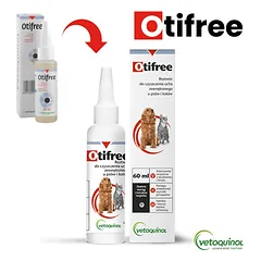 Otifree ausų valymo tirpalas šunims ir katėms, 160ml — 2 nuotrauka