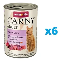 ANIMONDA Carny Adult rinkinys  i kalakutiena ir aviena 6 x 400 g