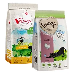 2 x 400 g Feringa bandomasis rinkinys, sausas maistas katėms