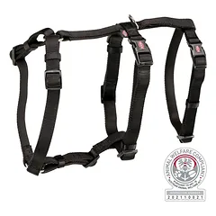 TRIXIE Panic petnešos su apsauga nuo pabėgimo, M-L 50-75 cm-20 mm, juodos parduotuvėje petshop.lt
