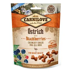 Carnilove Dog skanėstas Ostrich with Blackberries with fresh meat 200g.