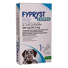 FYPRYST Combo - užlašinamasis tirpalas nuo parazitų dideliems 20-40 kg šunims, 2,68ml