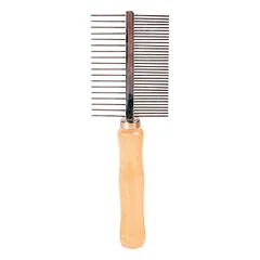 Trixie Comb Double Sided medinė šukos šunims ir katėms, 17 cm
