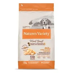 Nature's Variety Meat Boost Adult Chicken begrūdis, sausas maistas šunims, 1,5 kg