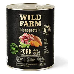 WILD FARM Monoprotein Pork 800g hipoalerginis maistas šunims