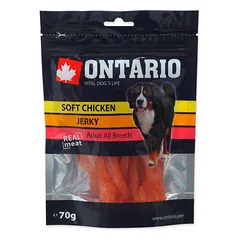 Ontario Soft Chicken Jerky minkštas skanėstas šunims su vištienos krūtinėle, 70 g