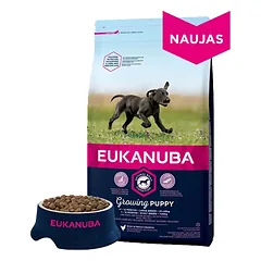 Eukanuba pašaras didelių veislių šuniukams su vištiena 15kg