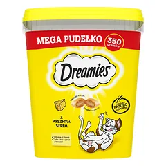 DREAMIES Mega Box 350 g - papildomas ėdalas suaugusioms katėms su gardžiu sūriu