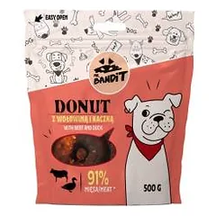 Mr.Bandit Donut su jautiena ir antiena, skanėstai šunims 500 g parduotuvėje petreon.lt