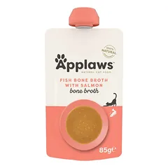 APPLAWS Cat fish bone broth 85g žuvų kaulų sultinys su lašiša