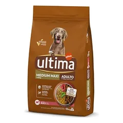 2 kg dovanų! 12 kg Ultima Medium/Maxi sausas maistas šunims