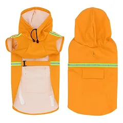 PAW COUTURE gyvūnų augintinių lietpaltis, oranžinis, oranžinis, M dydis — 2 nuotrauka