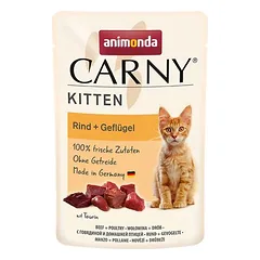 animonda Carny Kitten Pouch 12 x 85 g, drėgnas maistas kačiukams — 2 nuotrauka