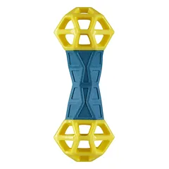 Nuzzle Puzzle Hantelė (18 cm) - skanėstų žaislas, hantelė šunims, šokinėjanti, plūduriuojanti, su cypliuku