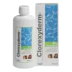Clorexyderm 4% shampoo - valantis, antibakterinis ir dezinfekuojantis šampūnas šunims ir katėms