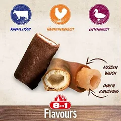 8in1 Flavours Crunchy Rolls skanėstai šunims — 3 nuotrauka