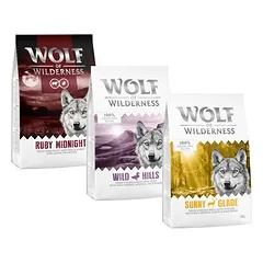 Wolf of Wilderness mišrūs bandomieji rinkiniai – begrūdis sausas maistas šunims, < 1,4 kg — 5 nuotrauka