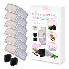 Filtrai PurrFlow fontanui 6 vnt. KT3100A-W KittyTech — 1 nuotrauka