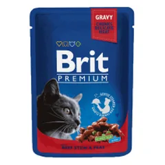Brit Premium Beef Stew & Peas konservai katėms, 100 g parduotuvėje vet1.lt