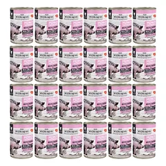 WIEJSKA ZAGRODA Monoproteininis kiaulienos šlapias kačių maistas 24x400 g