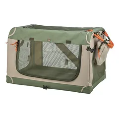 TRIXIE Faltbare Hundebox Comfy mit abnehmbarer Außentasche und Netzstoff