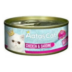 Aatas Cat Creamy vištiena su sardinėmis, drėgnas maistas katėms 80 g